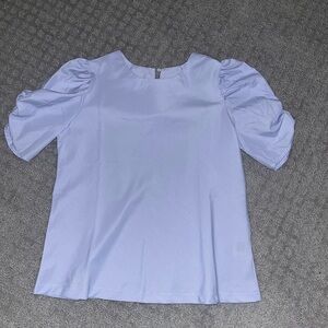 Shein Clasi Puff Sleeve Blouse